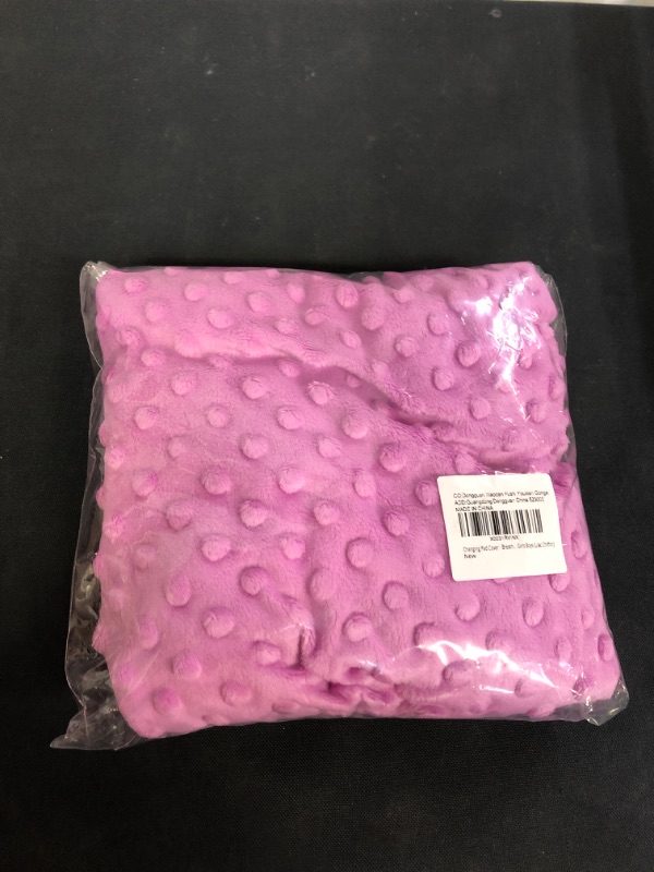 Photo 2 of Changing Pad Cover - Breathable Minky Dots Plush Changing Table Cover Ultra Soft Changing Table Sheets Wipeable Diaper Changing Pad Covers for Newborns Infant Babies Girls Boys (Lilac Chiffon)

