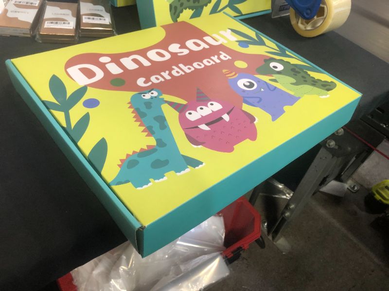 Photo 2 of AmazeFan Kids Dinosaur Cardboard Wearable 3D Carton Graffiti Paper Toy Costume Playhouse for Kid DIY Handmade Two Packs
--- Factory Sealed --- 