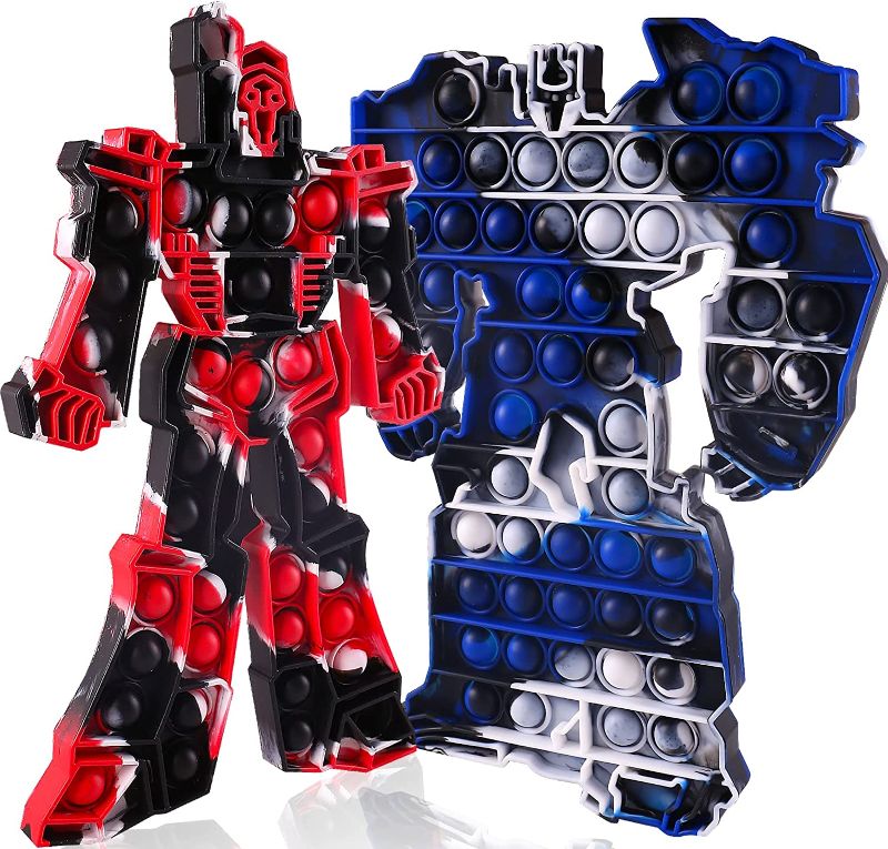 Photo 1 of 2 Packs Robot Giant Toy for Kids Teens Adult, Jumbo Huge Large Mega Big Push Pop Poppop Poop Popper Po it Sensory Austim Anxiety ADHD Stress Relief Game
--- Factory Sealed --- 