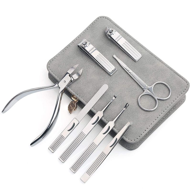 Photo 1 of SEVCEN Manicure kit nail clipper set toe nail files for thick nails,nail scissors,Manicure tool set, nails, toe nail pliers, eyebrow trimming scissors, bag storage purse manicure set professional
--- Factory Sealed --- 