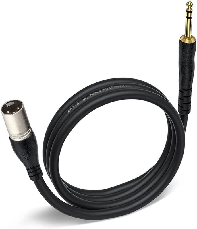 Photo 1 of EBXYA Male XLR to 1/4 TS Mono Cable 6 Ft, 6.35mm 1/4 Inch to XLR Microphone Cable Cords 6 Feet
--- Factory Sealed --- 