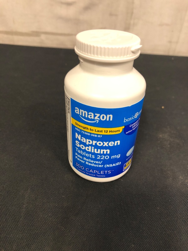Photo 2 of Amazon Basic Care Naproxen Sodium Tablets, 300 Count
 , EXP 05/23
