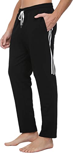 Photo 1 of Sykooria Men's Athletic Running Sport Jogger Pants Drawstring Sweatpants with Zipper Pockets Workout Cycling Gym Pants
, SIZE L 