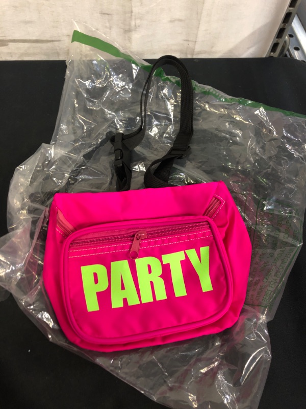 Photo 1 of NEON PINK AND GREEN PARTY FANNY PACK 