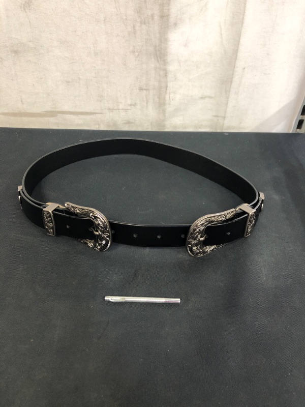 Photo 1 of DOUBLE BUCKLE BELT, 34" LONG 