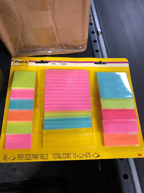 Photo 2 of Post-it Notes Super Sticky Notes, 5 Pads/Pack, 45 Sheets/Pad
