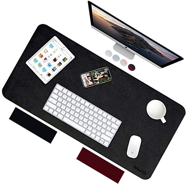 Photo 1 of Weelth Desk Pad, Office Multifunctional Desk Mat, Dual Side Upgrade Pu Leather Large Mouse Pad, Waterproof Writing Mat for Office and Home
