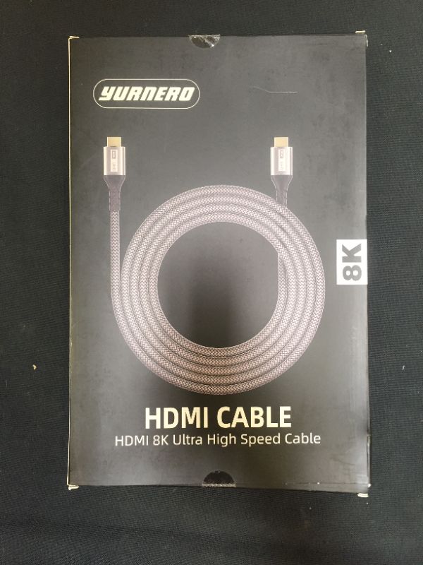 Photo 2 of HDMI 2.1 Cable Yurnero 8K High Speed 48Gbps Ultra HD HDMI to HDMI Cable(8K@60Hz,4K@120Hz),HDMI Cord Supports 3D and Audio Return Channel,Compatible with Fire TV/PS5/PS4/PS3/PC, 10FT
