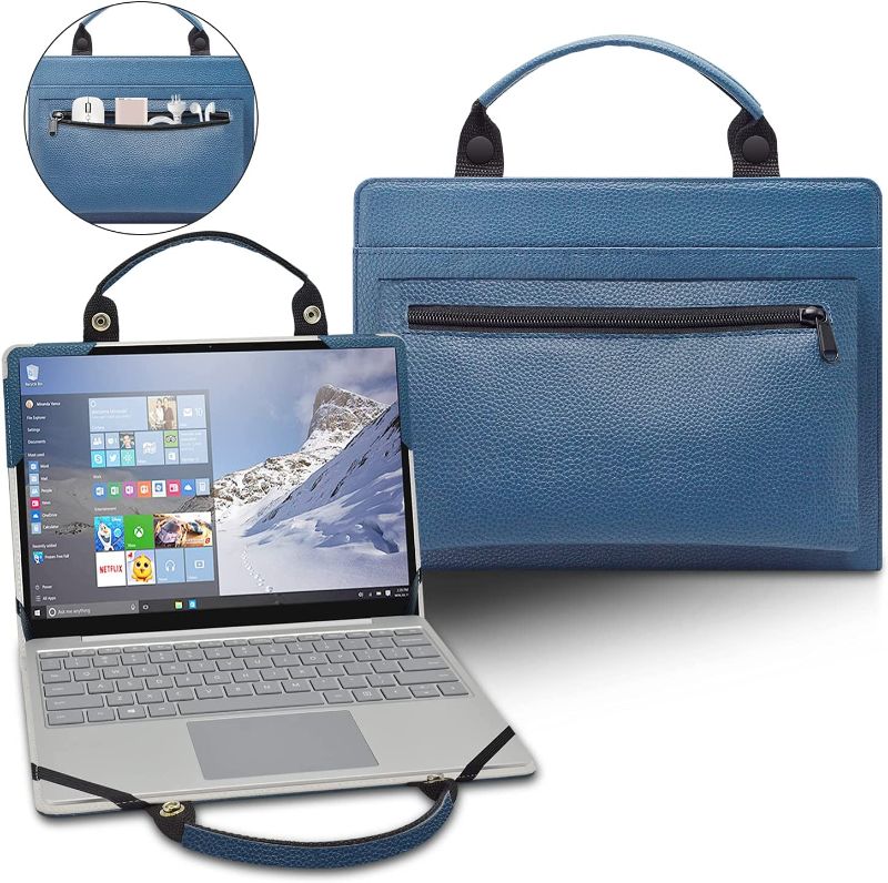 Photo 1 of Protective Case + Portable Bag for 15.6" Dell Latitude 3500/Inspiron 15 2-in-1 7579 7569/Precision 7540 7530 3530 3520 3510 & ThinkPad P15 Gen 2/ThinkPad T15g Gen 2[NOT fit Latitude 3520 3510],Blue
