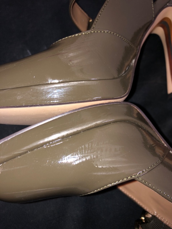 Photo 6 of JILDIE MARY JANE SLING BACK HEEL, ALPINE GREEN PATENT 
, SIZE 8