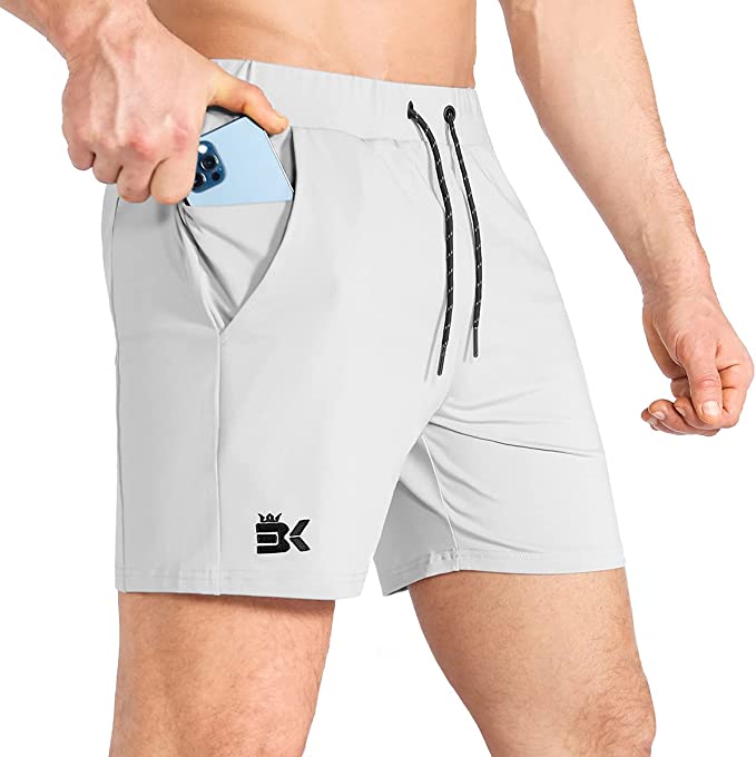 Photo 1 of BROKIG Men's Lightweight Gym Shorts,Bodybuilding Quick Dry Running Athletic Workout Shorts for Men with Pockets
, SIZE M 
