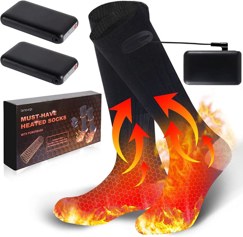 Photo 1 of Heated Socks for Men and Women?Winter Foot Warmers with Electric Battery Pack
