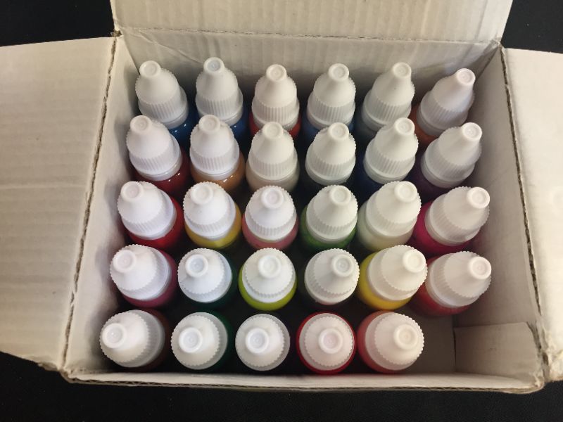 Photo 2 of OPHIR 30 Colors Nail Art Inks Airbrush Paint Acrylic Paint Nail Polish/Pigments for Model Hobby, Craft,Leather & Shoe Painting, Nail Stencils Painting 10ML/Bottle Nail Tools
--- Factory Sealed --- 