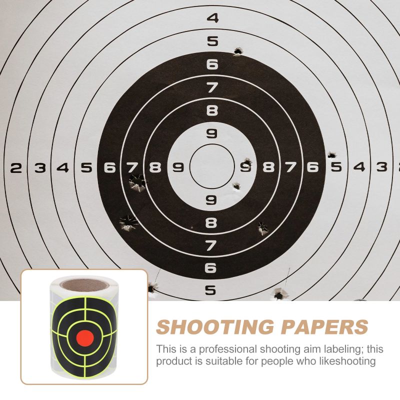 Photo 1 of 100Pcs Clear Printed Shooting Aim Papers Fluorescent Shooting Archery Aim Paper
