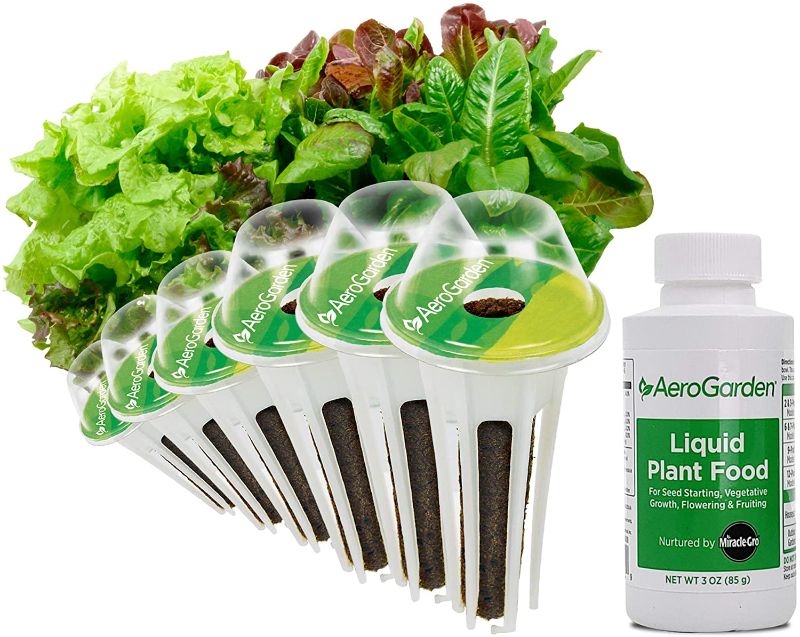 Photo 1 of AeroGarden Heirloom Salad Greens Mix Seed Pod Kit - Salad Kit for AeroGarden Indoor Garden, 6-Pod
