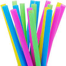 Photo 1 of ALINK 100 Extra Large Plastic Bubble Tea Smoothie Straws, Long Wide Boba Straws
