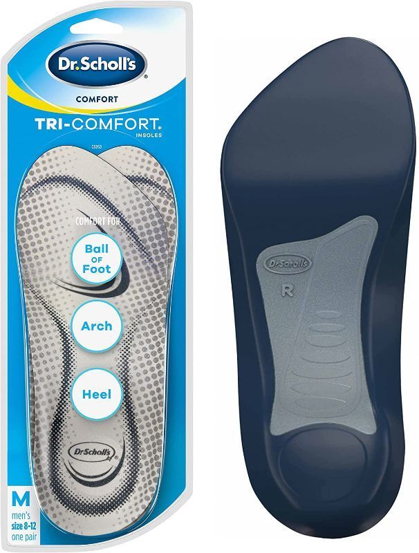 Photo 1 of Dr. Scholl’s TRI-COMFORT Insoles // Comfort for Heel, Arch and Ball of Foot with Targeted Cushioning and Arch Support (for Men's 8-12)
