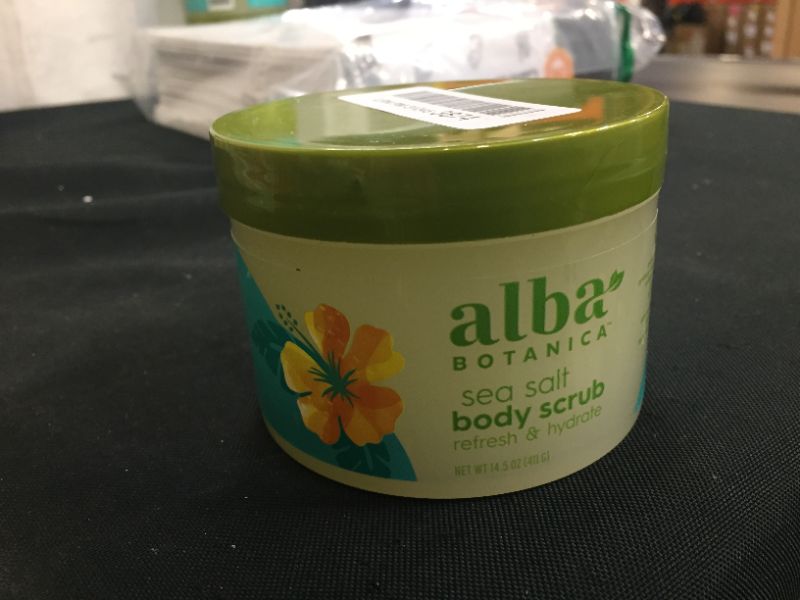 Photo 2 of Alba Botanica Natural Hawaiian Body Scrub Sea salt, 14.5 oz --- Factory Sealed --- 