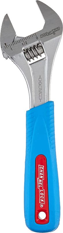 Photo 1 of Channellock 808WCB 8-Inch Chrome Adjustable Wrench
-- blue grip cover missing --- 