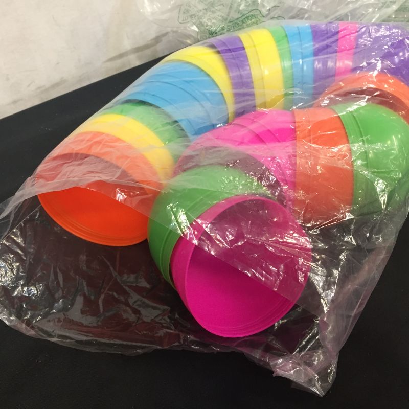 Photo 1 of Jumbo 24 Piece Assorted Solid Colors Giant Easter Eggs - 6 Inches Tall
-- open bag, new --