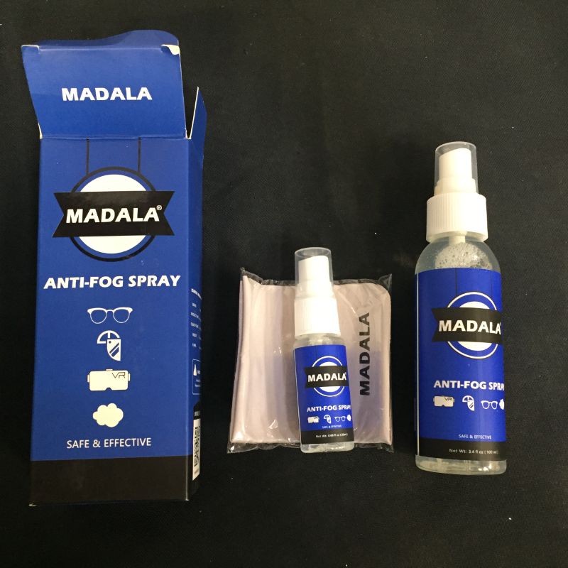 Photo 2 of Madala Anti Fog Spray for Glasses 0.7Oz + 3.4 Oz (2 Pcs), Nano Tech Anti Fog for Glasses, Safety on Anti Reflective for Glass, Glasses, Swim Goggles, Lenses, Window, Antifogging Spray for Glasses
