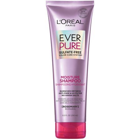 Photo 1 of 2PC LOT, L'Oreal Paris EverPure Moisture Shampoo - 8.5 Fl Oz, 
 Sport Sunscreen SPF 45, Fragrance-Free - 4 Oz (113 Grams) EXP 09/23