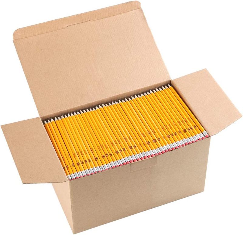 Photo 1 of Wood-Cased #2 HB Pencils, Yellow, Pre-sharpened, Class Pack, 1000 pencils
