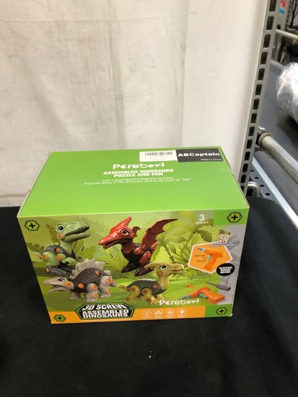 Photo 1 of ABCaptain Take Apart Dinosaur Toys with Electric Drill Set for Kids 3 4 5 6 7 8 Years Old, STEM Learning Building Construction Game Play Kit Gift for Boys Girls Ages 3-8
