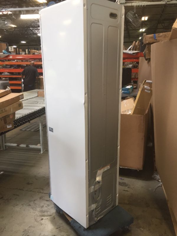 Photo 11 of Styler Steam Closet Smart Clothing Care System with Asthma & Allergy Friendly Sanitizer in White ------ door needs to be replaced, damaged and scratches along sides and edges----