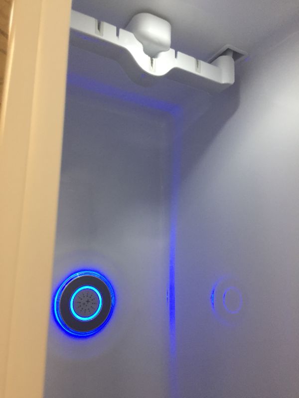 Photo 3 of Styler Steam Closet Smart Clothing Care System with Asthma & Allergy Friendly Sanitizer in White ------ door needs to be replaced, damaged and scratches along sides and edges----