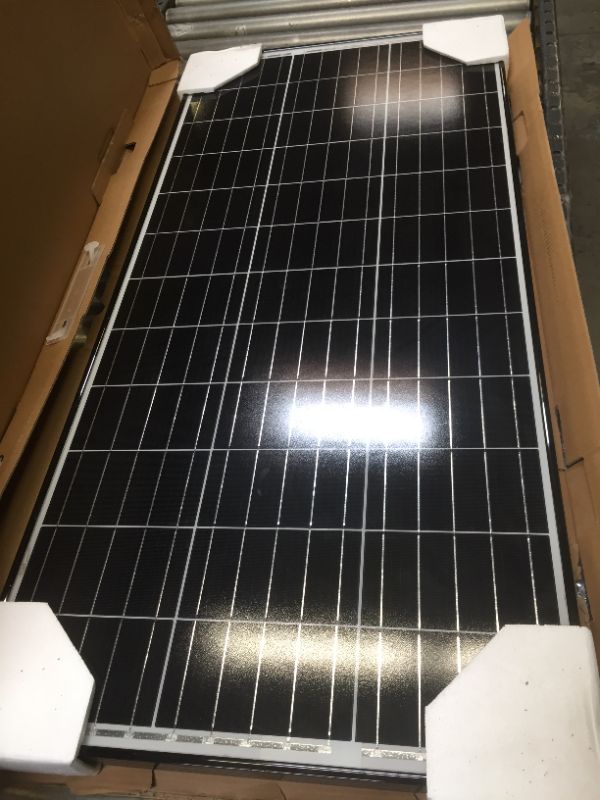 Photo 2 of 100 Watt 12 Volt Monocrystalline Solar Panel