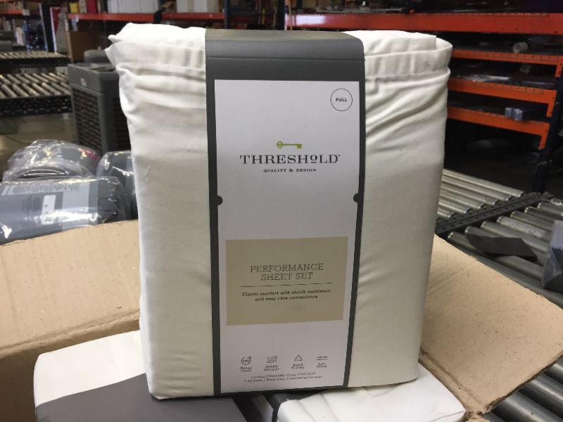 Photo 2 of 400 Thread Count Solid Performance Sheet Set - Threshold™ - | FULL | Color - Sour Cream