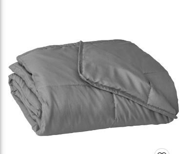 Photo 1 of 48"x72" Essentials 12 lbs Weighted Blanket Gray - TRANQUILITY
