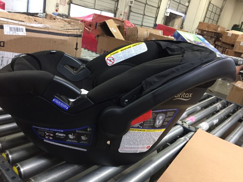 Photo 12 of Britax B-Lively and B-Safe Gen2 Travel System, Eclipse Black SafeWash. . Box Packaging Slightly Damaged, Baby Car Seat Heavy Use, Scratches and Scuffs on Car Seat, Dirty from Previous use on Car Seat, Stroller is New. 
