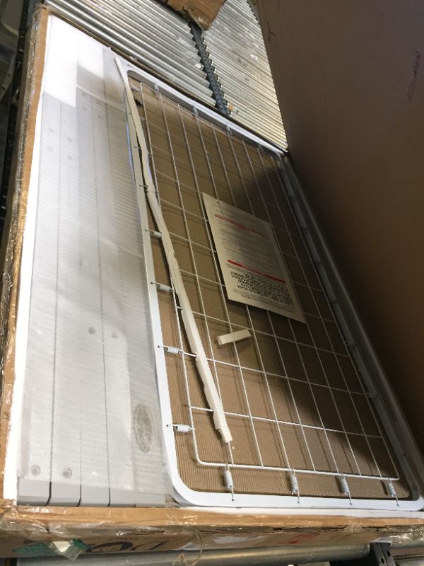 Photo 4 of Dream On Me Cape Cod 5-in-1 Convertible Crib in Pebble Grey, Greenguard Gold Certified , 50x30x44 Inch (Pack of 1) Box Packaging Damaged, Minor Use, Hardware Box Opened, Missing some Hardware, Minor Scuffs on item. 
