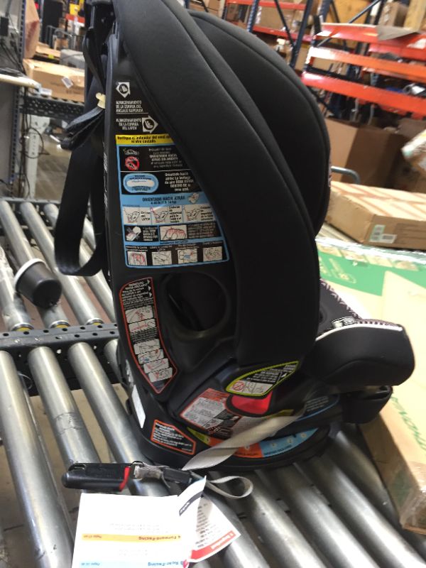 Photo 8 of Graco 4Ever DLX 4 in 1 Car Seat, Infant to Toddler Car Seat, Zagg. Box Packaging Damaged, Minor Use, Missing A Cup Holder.