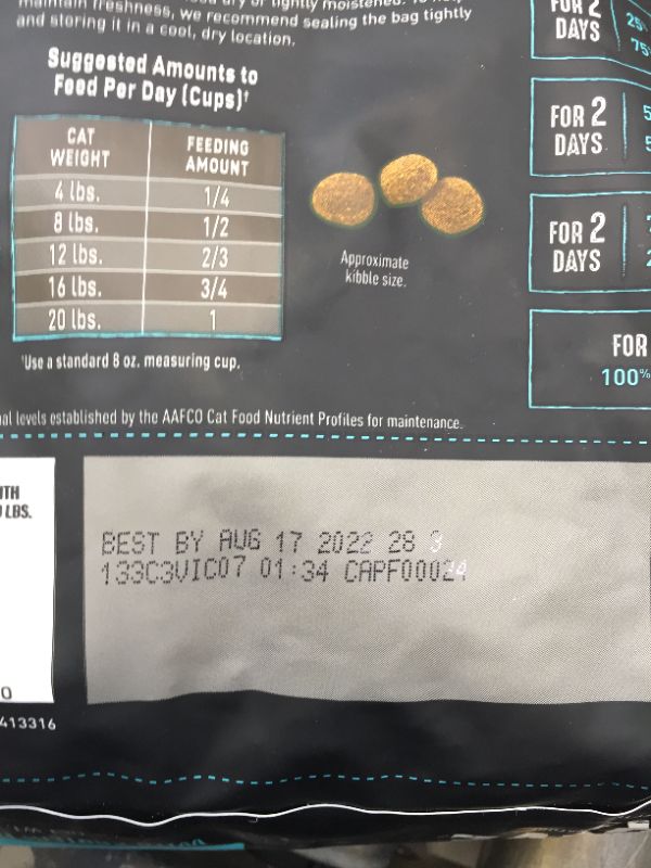 Photo 5 of 2 Pack - CRAVE Grain Free High Protein Dry Cat Food - Style:Adult - Flavor Name:Salmon & Ocean Fish - Size:10 Pound. Best by AUG/17/2022