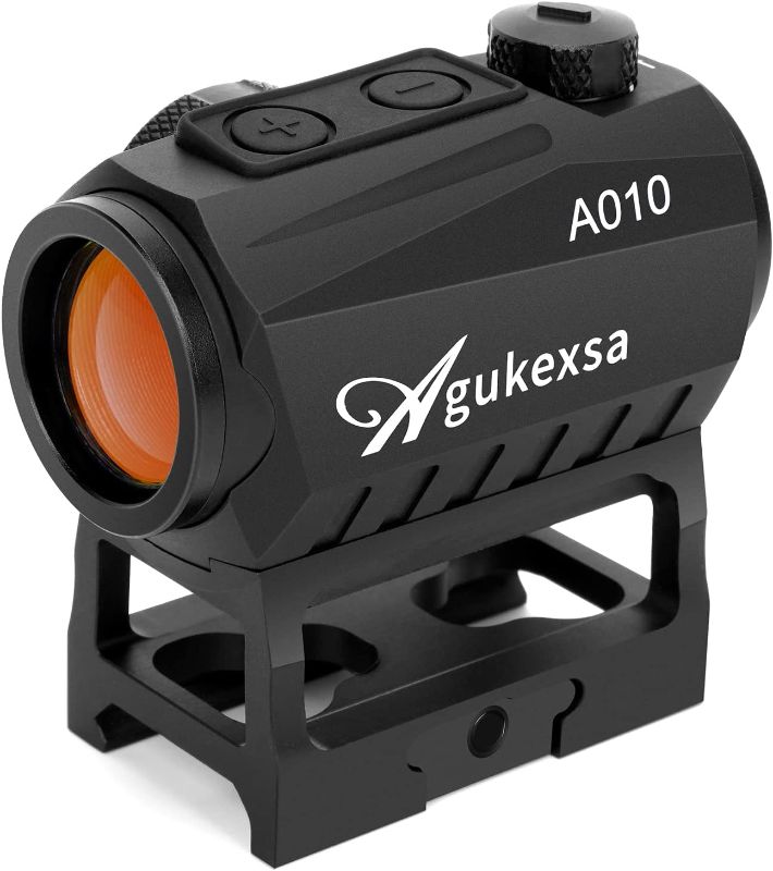 Photo 1 of Agukexsa Red Dot Sight, 1x20mm Compact 2 MOA Red Dot Sight, Shake Awake Red Dot Scope with Absolute Co Witness Riser, Aluminum Alloy Housing
