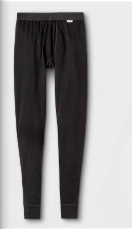 Photo 1 of Men's Premium Thermal Pants - Goodfellow Black MEDIUM 4 PACK 

