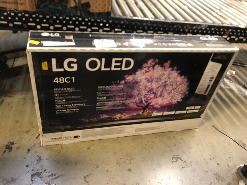 Photo 2 of LG OLED C1 Series 48” Alexa Built-in 4k Smart TV, 120Hz Refresh Rate, AI-Powered 4K, Dolby Vision IQ and Dolby Atmos, WiSA Ready, Gaming Mode (OLED48C1PUB, 2021), Black. 
