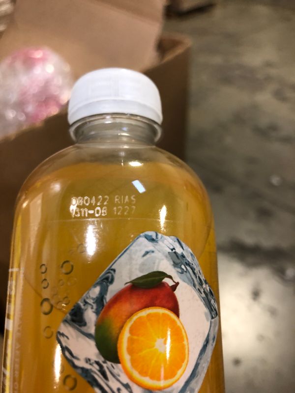 Photo 2 of  Sparkling Ice, Orange Mango Sparkling Water, Zero Sugar Flavored Water, with Vitamins and Antioxidants, Low Calorie Beverage, 17 fl oz Bottles (Pack of 12). Best By 08/04/22