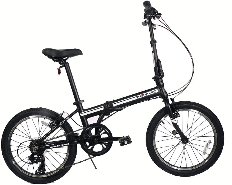 Photo 1 of  ZiZZO Campo 20 inch Folding Bike with 7-Speed, Adjustable Stem, Light Weight Aluminum Frame, Minor Use.
