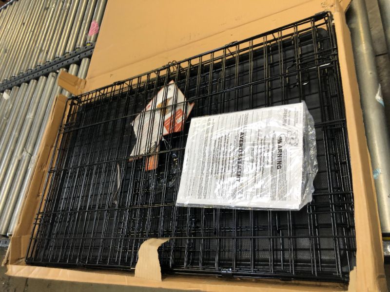 Photo 5 of   MidWest Homes for Pets iCrate, Single Door & Double Door Dog Crates - Size:36-Inch w/ Divider  Style:Single Door. Not in Original Box Packaging, Minor Use. Missing Hardware.