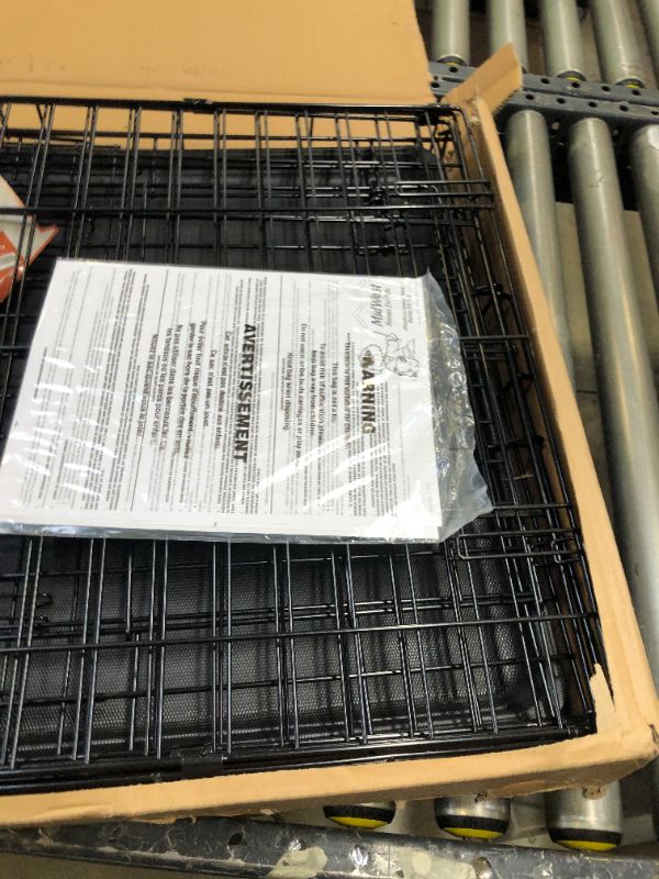Photo 1 of   MidWest Homes for Pets iCrate, Single Door & Double Door Dog Crates - Size:36-Inch w/ Divider  Style:Single Door. Not in Original Box Packaging, Minor Use. Missing Hardware.
