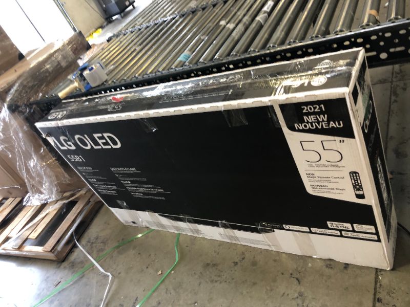 Photo 3 of LG OLED B1 Series 55” Alexa Built-in 4k Smart TV, 120Hz Refresh Rate, AI-Powered 4K, Dolby Vision IQ and Dolby Atmos, WiSA Ready, Gaming Mode (OLED55B1PUA, 2021) Factory Sealed, Opened For Inspection, Item is New.
