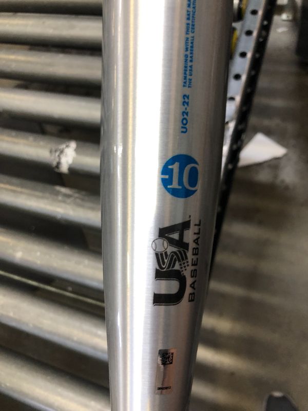 Photo 7 of 2022 DeMarini The Goods One Piece (-10) USA Baseball Bat WTDXUO2-22. 31 Inch/21OZ. Minor Use,  Grip Tape Damaged, Coming Undone. Minor Scuffs and Scratches on Bat. 
