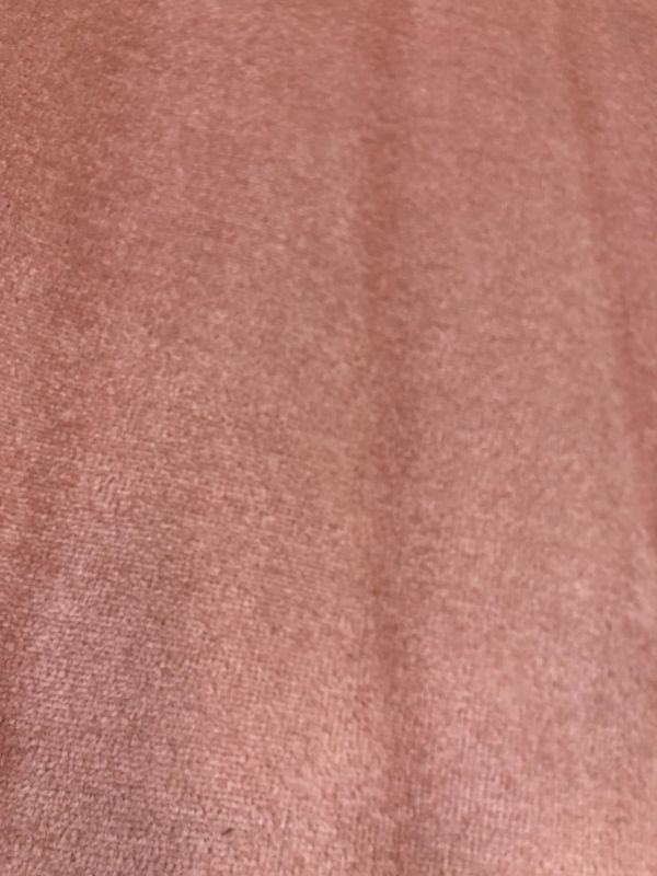 Photo 4 of  Nourison Essentials Solid Contemporary Pink 4' X 6' Area Rug, Creases and Wrinkles in Rug, Hair Found on Rug, Moderate Use, Fraying on Edges.
