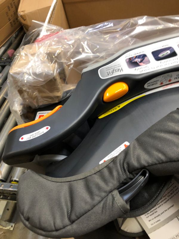 Photo 1 of Chicco KeyFit 30 Infant Car Seat and Base | Rear-Facing Seat for Infants 4-30 lbs.| Infant Head and Body Support | Compatible with Chicco Strollers | Baby Travel Gear. Box Packaging Damaged, Minor Use. 
