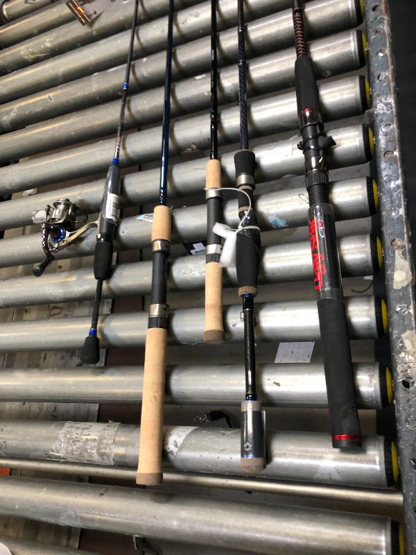 Photo 3 of  5 Count of Various and Miscellaneous Fishing Poles. Fishing Poles are All Broken and Missing Parts. Selling for Parts. No Packaging, 
