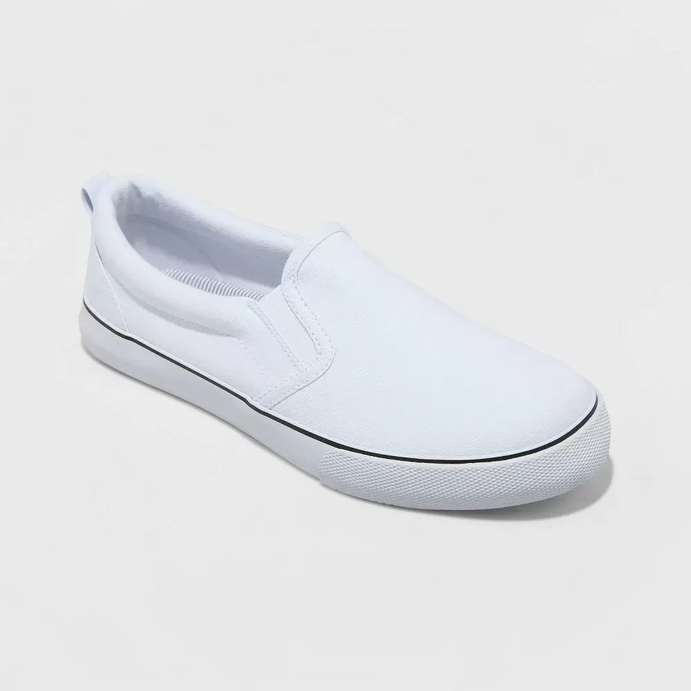 Photo 1 of Women's Millie Twin Gore Slip-On Sneakers - A New Day White 7
